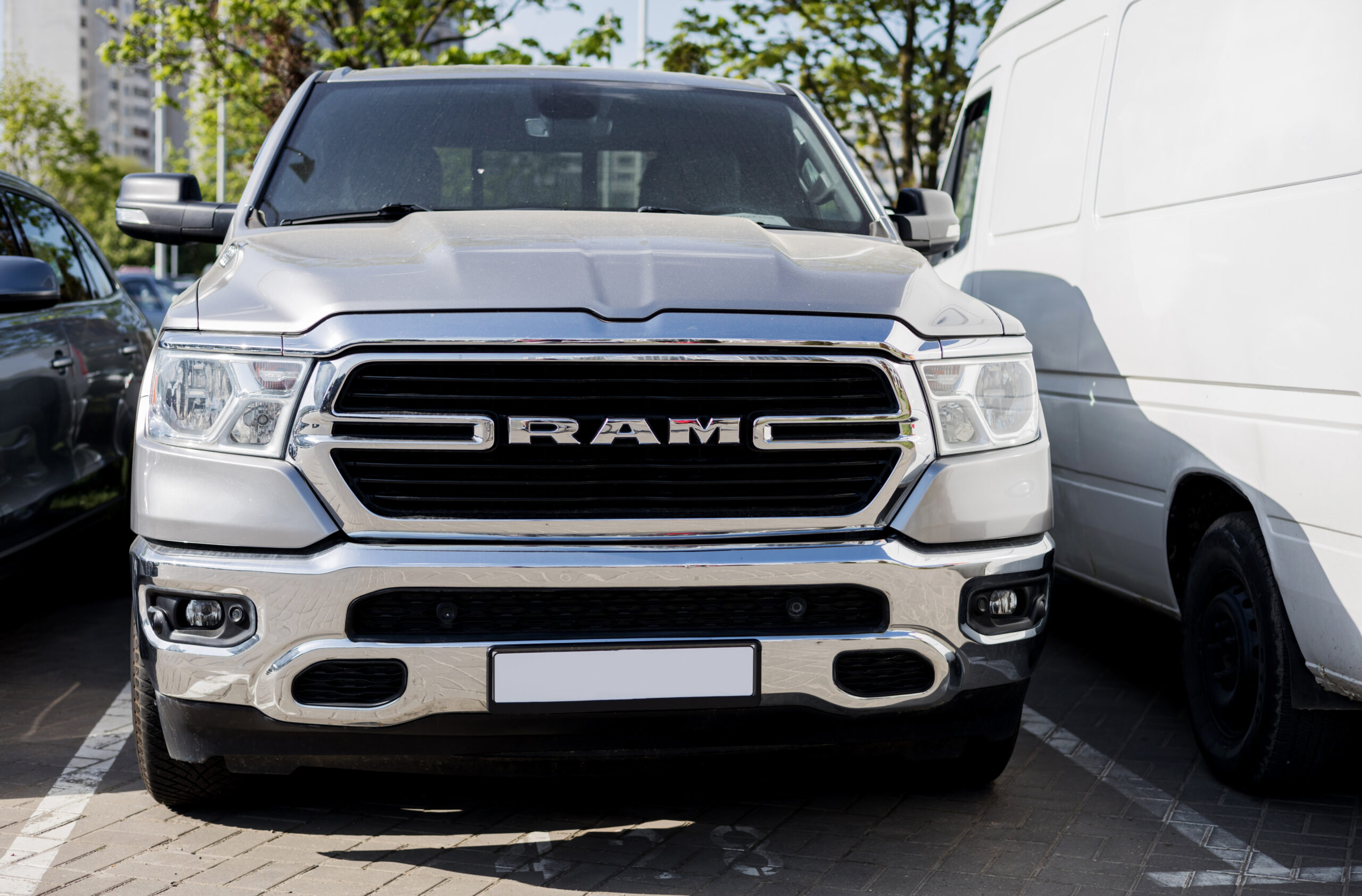 Dodge Ram parked on the street